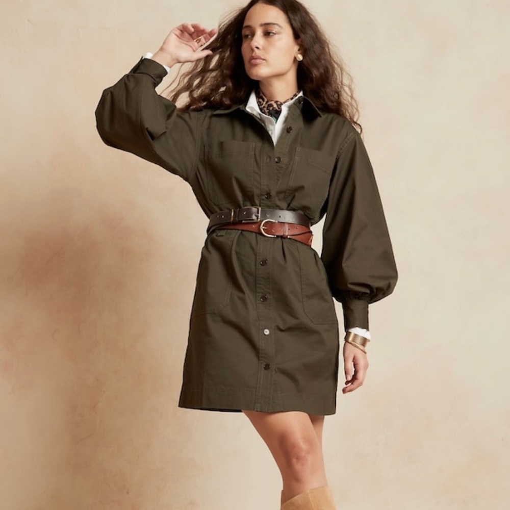 Banana Republic Safari Shirtdress NWT